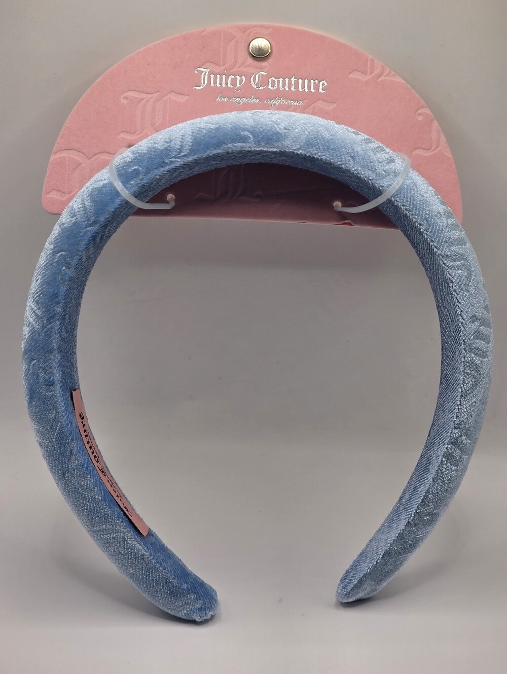 Juicy Couture Sky Blue Velvet Headband